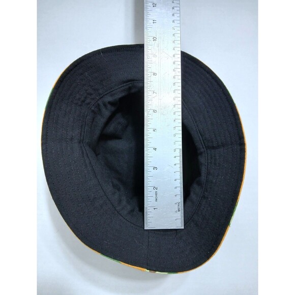 Avocado Bucket Yellow Summer Reversible Hat Boonie Sun Unisex Fruit Party Beach - Picture 6 of 6